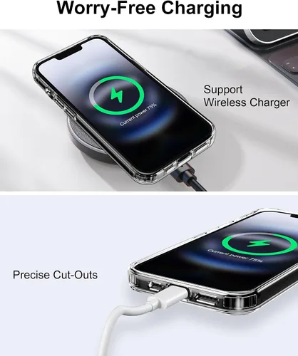 Vista 76 de HOOMIL Funda para iPhone 7 Plus/iPhone 8 Plus de 5.5 Pulgadas, sin amarillamiento, protección contra caídas, cubierta trasera dura transparente