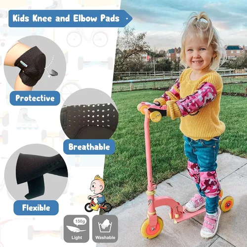 Vista 2 de Paquete de las maravillas para niñas: juego de equipo de protección para niños + casco para niños, el mejor regalo para niñas pequeñas