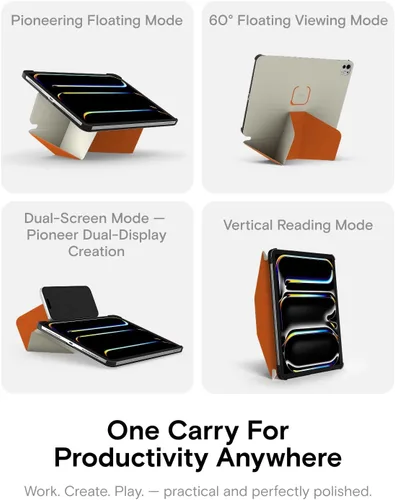 Vista 3 de MOFT Funda dinámica tipo folio para iPad Pro de 13 pulgadas (M5 2025 / M4 2024) – [Protección de esquina reforzada] Soporte magnético delgado