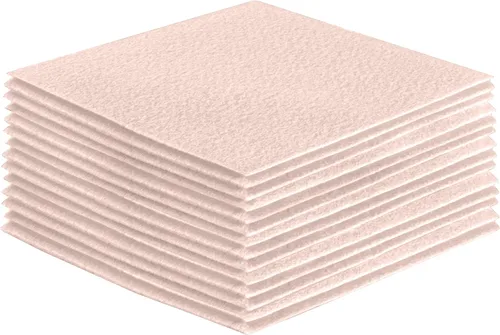 Vista 106 de FabricLA Hojas de fieltro acrílico para manualidades, cuadrados de fieltro precortados suaves de 4 x 4 pulgadas (3.9 in x 3.9 in), utiliza hojas