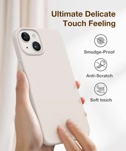 Vista 7 de GONEZ Funda magnética para iPhone 14, compatible con Magsafe, con protector de pantalla + protector de cámara, forro de microfibra antiarañazos