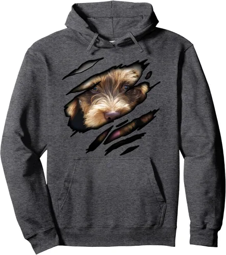 Vista 3 de Dachshund Teckel in me camiseta, Dogshirt, sudadera con capucha para perro de pedigrí, Negro