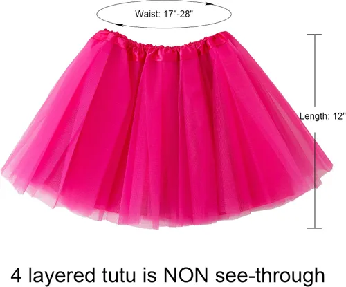 Vista 3 de Jastore Vestido de ballet de princesa con lentejuelas y estrellas en capas para niñas