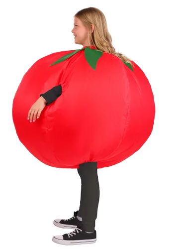 Vista 3 de Disfraz Inflable de Tomate para Niños Multicolor