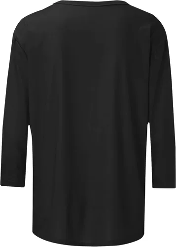 Vista 5 de Tuianres Women's Christmas 34 Sleeve Dressy Tops Loose Funny Christmas Tree Shirts Vacation Round Neck T-Shirt Tops