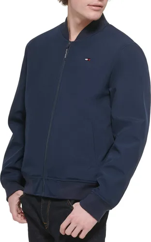 Vista 3 de Tommy Hilfiger Chaqueta bomber ligera de punto acanalado para hombre