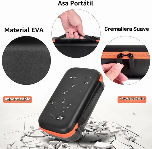 Vista 7 de Funda de micrófono inalámbrico compatible con el sistema de dos micrófonos inalámbricos JBL, bolsa de viaje de mano con micrófono dual para cantar