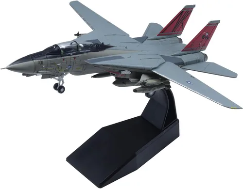 Vista 15 de 1/100 F-14 Tomcat Skeleton Fighter Modelo de avión militar fundido a troquel modelo de avión militar
