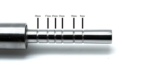 Vista 4 de 5 unids odontológicos quirúrgicos osteotomos de hueso que se extiende la punta cóncava del tornillo ajustable