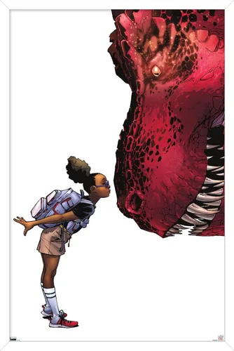 Vista 12 de Trends International Marvel Moon Girl & Devil Dinosaur - Póster de pared de beso, 22.4 pulgadas de largo x 14.7 pulgadas, versión enmarcada