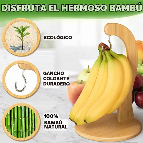 Vista 3 de Soporte para plátano con gancho para colgar - Soporte