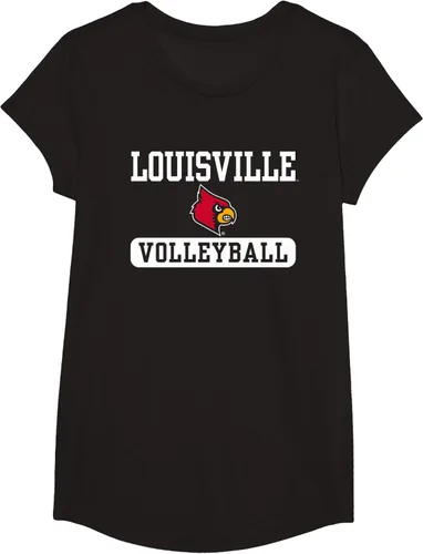 Vista 4 de Louisville Cardinals - Camiseta con licencia oficial de voleibol, Negro