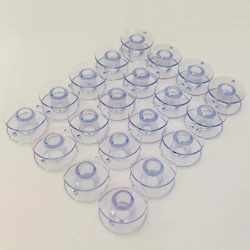 Vista 2 de 20 bobinas de plástico para vikingo esmeralda 116 118 122 183 máquinas de coser (20 unidades)