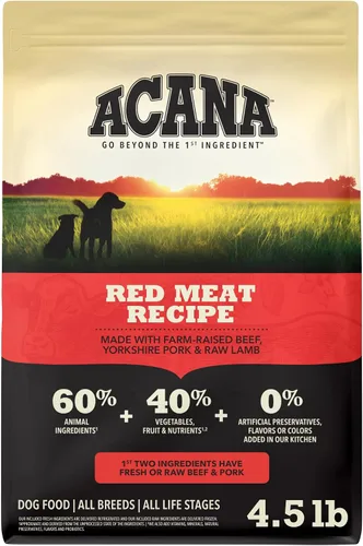 Vista 14 de ACANA Alimento Seco para Perros Sin Granos Receta de Aves de Corral Criadas en Libertad Bolsa de 4.5 libras Grain Free, High Protein, Made in the