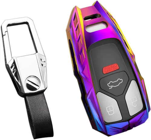 Vista 10 de Funda para Llavero Audi, Llavero, Protección de Aleación de Zinc Funda para Llave de Automóvil para A3 A4 A5 A6 Q7 Q5 TTS SQ5 R8 RS4 RS5 S5