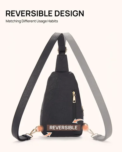 Vista 8 de Bolsos cruzados de Telena para mujer, bolso de piel para mujer, bolso cruzado de bandolera para mujer, bolso de viaje