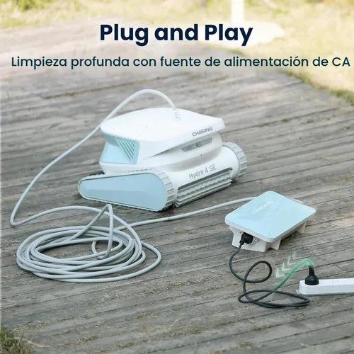 Vista 6 de Chasing Hydro 4 SE - Aspiradora de piscina para piscinas enterradas, robot limpiador para piso, pared y línea de flotación, siempre limpia, nunca se