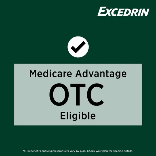 Vista 7 de Excedrin Cápsulas para Alivio del Dolor de Cabeza por Tensión, Acetaminofén 500mg, Cafeína 65mg, Analgésico, Sin Aspirina, 100