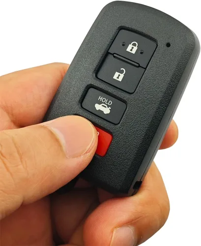 Vista 4 de Funda de repuesto inteligente para llavero para Toyota Highlander Avalon Camry Corolla RAV4 2019 2018 2017 (negro)