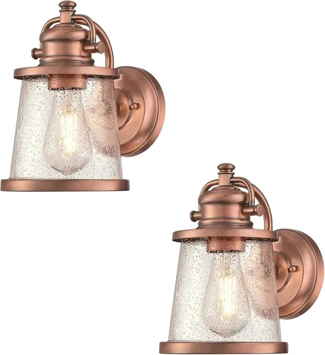 Vista 7 de Ciata Iluminación para exteriores, montaje en pared, aplique de una sola luz, lámpara de bronce resistente a la intemperie, 60 vatios, accesorio