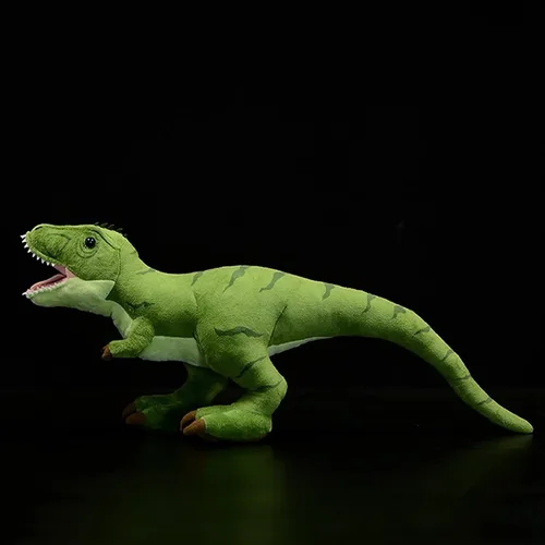 Vista 4 de Simulation Tyrannosaurus - Juguete de peluche de dinosaurio T-Rex grande de 19 pulgadas, juguete de peluche grande de 19 pulgadas, figuras suaves
