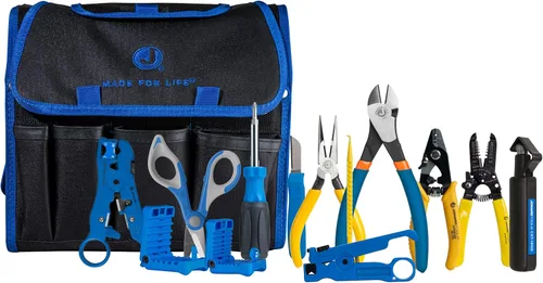 Vista 12 de Kit de preparación de fibra Jonard Tools TK-120 - Juego de 12 herramientas de acceso y terminación de cables de fibra óptica con herramientas
