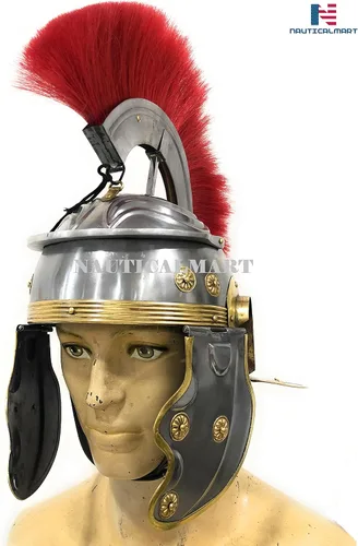 Vista 5 de NauticalMart Casco Centurion Galo Romano 'G' - Talla única - Armadura metálica