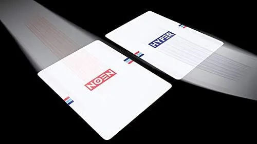 Vista 6 de Murphy's Magic Supplies, Inc. Riffle Shuffle - Juego de cartas de medio ladrillo (6 cubiertas) HYPER NEON