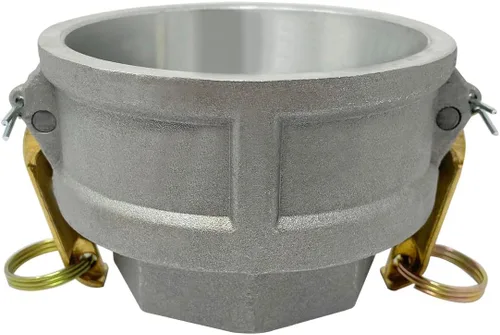Vista 12 de Gloxco Tipo D de aluminio leva y ranura de manguera de conexión, 1" Camlock hembra x 1" NPT hembra (CAM-10-D-AL)