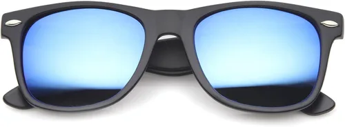 Vista 38 de zeroUV - Gafas de sol con montura de cuerno negro mate
