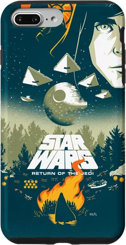 Vista 12 de Star Wars Funda con póster de película retro ilustrada con el regreso del Jedi para iPhone 17