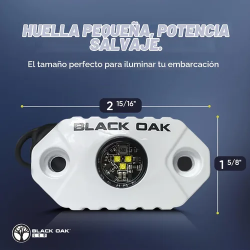 Vista 5 de Black Oak Luces LED marinas LED para barco, luces de acento marino, luces de pesca, luces de cortesía, luces de cubierta, luces blancas regulables