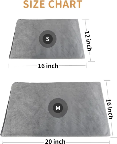 Vista 7 de Almohadilla térmica para mascotas para gatos y perros pequeños, cama climatizada para gatos, control automático de temperatura, almohadillas