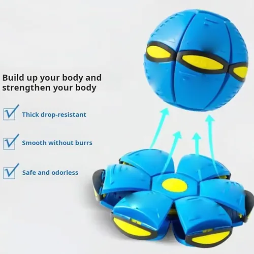 Vista 2 de Gcvsdoa - Bola mágica, bola emergente, bola mágica que rebota, bolas rebotadoras para niños, platillo volador mágico, bolas rebotantes, interacción