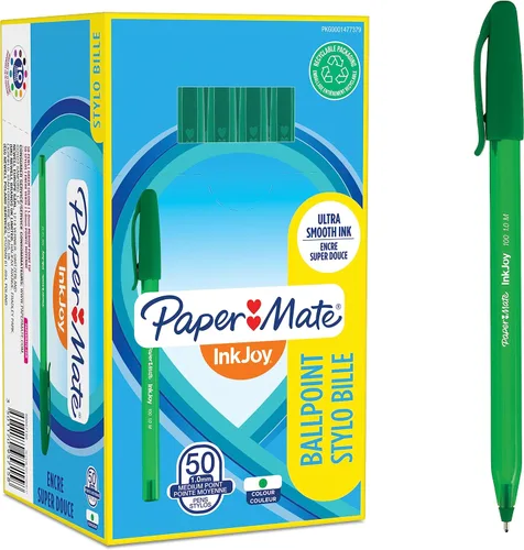 Vista 10 de Paper Mate InkJoy 100ST - Bolígrafos de punta media (0.039 pulgadas), color negro, 100