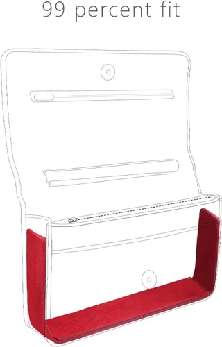 Vista 3 de Moldeador de base WOC para bolso, base de fieltro, protector e inserto para cartera en bolsos de cadena, bolso de mano, base de bolsa, 1 moldeador