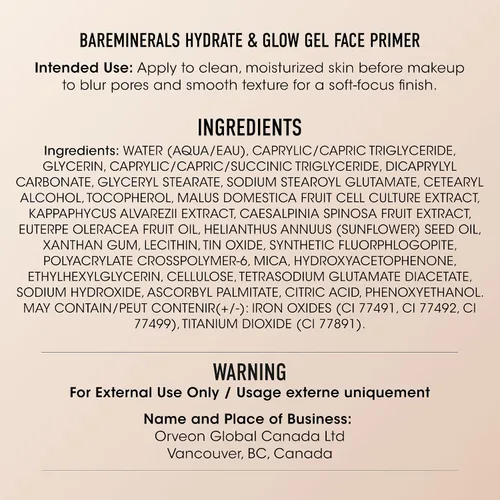 Vista 5 de bareMinerals Original Primer Facial de Gel Minimizador de Poros, Extiende la Duración del Maquillaje, Minimiza la Apariencia de los Poros, Difumina