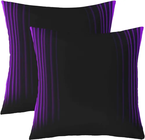 Vista 10 de Feelyou Juego de 2 fundas de almohada geométricas reversibles, color amarillo, gris, negro, geométrico, decoración del hogar, fundas de cojín