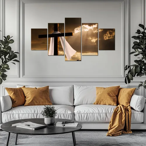Vista 62 de Arte de Pared Cristiano Símbolo Religioso Cuadro Enmarcado Pintura de Cruz de Cristo Cruces Decoración de Pared Impresión en Lienzo de Cruz Póster