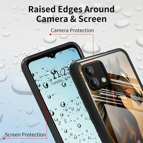 Vista 266 de Funda para Motorola Moto G Stylus 5G 2021 de vidrio templado, funda negra con diseño de mujer negra africana para mujeres y hombres, antiarañazos, a