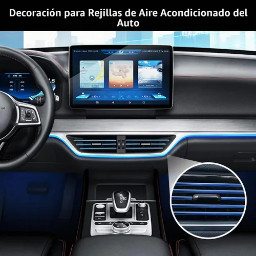 Vista 4 de Ziciner 20 Piezas Tiras Decorativas de Aire Acondicionado de Automóvil, Impermeables, Flexibles, para Salida de Ventilación Automática, Borde