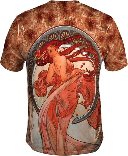 Vista 2 de Yizzam- Alphonse Mucha - Dance (1898) -Tshirt- Mens Shirt