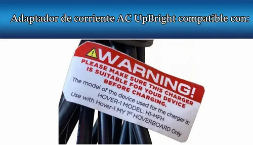Vista 3 de UpBright Adaptador CA/CC de 25.2V compatible con Hover-1 My First 1st H1-MFH H1-MFH-BLU 21.6V batería de iones de litio DSA-MFH-BLK XHover-1 Hyleton