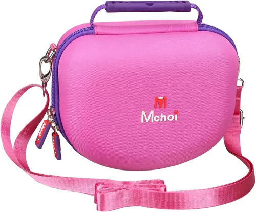 Vista 4 de Mchoi Funda rígida adecuada para Riwbox CT-7 Rosa/para Jack CT-7S Cat Green 3.5mm/para iClever IC-HS01 Bluetooth Auriculares inalámbricos sobre