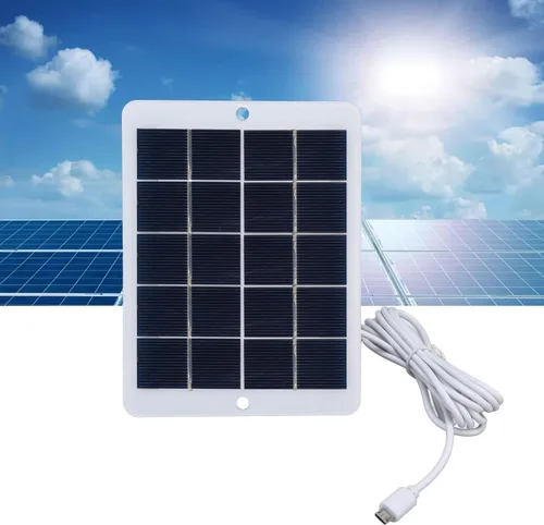 Vista 8 de 3W 5V paneles solares de polisilicio mini USB cargador solar batería salida solar alta eficiencia de conversión DIY cargador solar panel generador