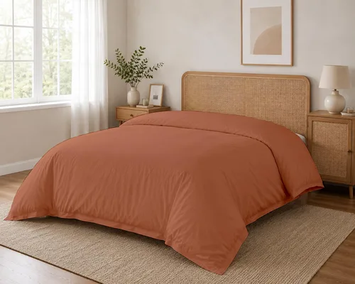Vista 24 de SLEEP-NEST Funda de edredón individual de 68 x 90 pulgadas, 1 pieza, 100% algodón, suave y transpirable, ropa de cama individual, cierre
