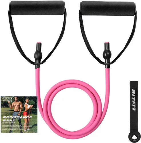 Vista 8 de RitFit Single Resistance Bands with Handles Door Anchor for Home Gym