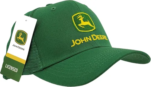 Vista 3 de John Deere Tamaño del logotipo XL verde chino y gorra de malla - LP69947, Verde John Deere, XL