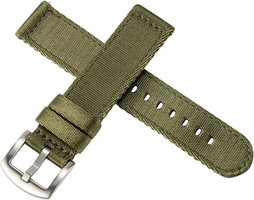 Vista 3 de WOUKUP - Correa de reloj de liberación rápida de nailon Military Style, material de cinturón de seguridad premium, correa de reloj de 0.709