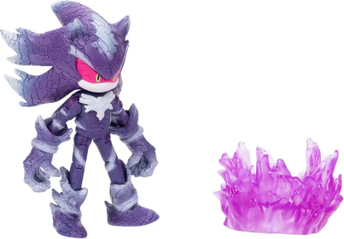 Vista 3 de Sonic the Hedgehog Figura de acción de Mephiles the Dark de 4 pulgadas con accesorio de base de niebla morada. A partir de 3 años